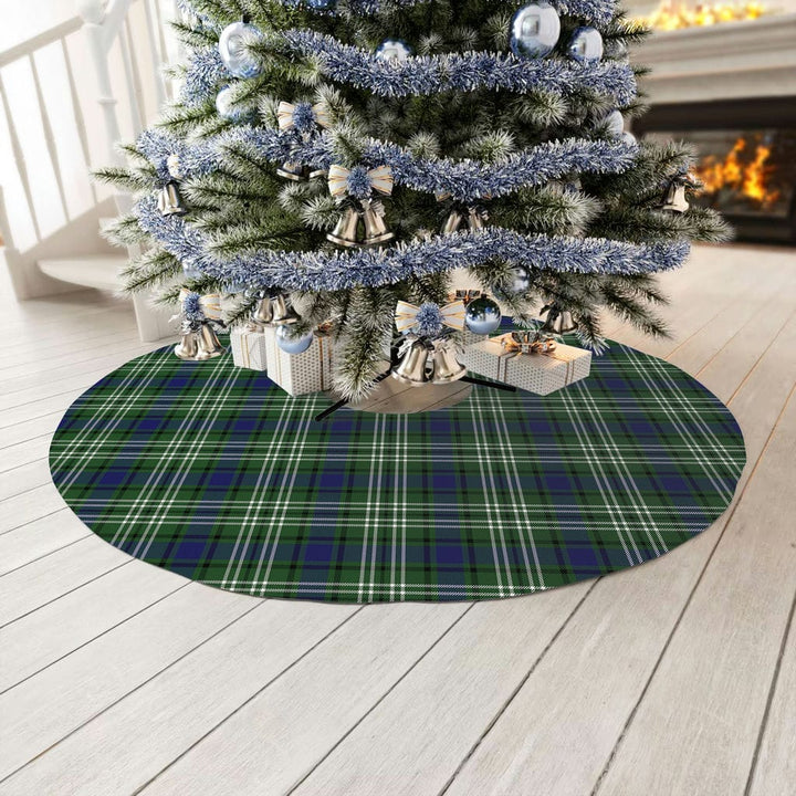 Scottish Blyth Clan Tartan Christmas Tree Skirt No Tassels 3 Tartan Plaid