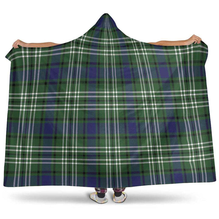 Scottish Blyth Clan Tartan Hooded Blanket Tartan Plaid 1