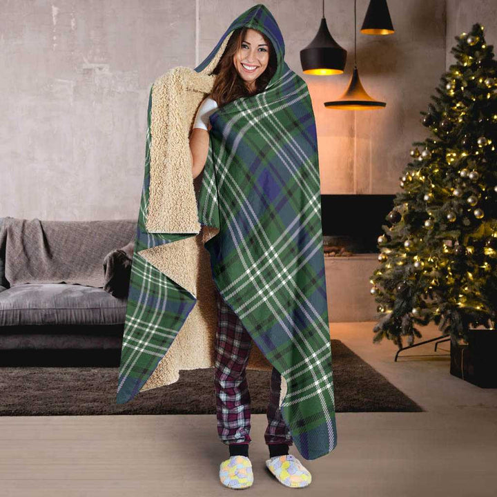 Scottish Blyth Clan Tartan Hooded Blanket Tartan Plaid 6