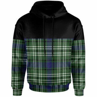 Scottish Blyth Clan Tartan Hoodie - Horizontal Style Front Side Tartan Plaid
