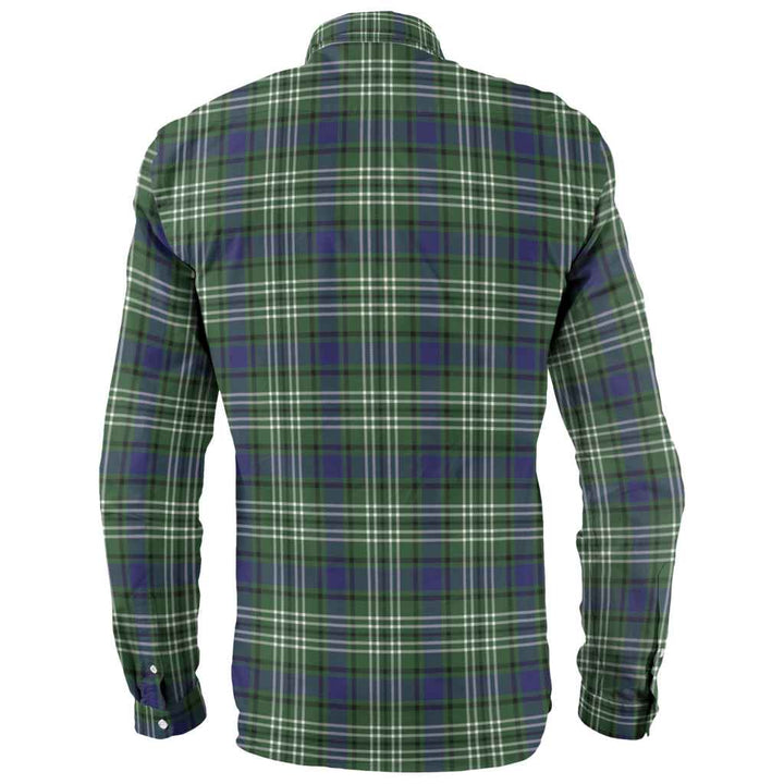 Scottish Blyth Clan Tartan Long Sleeve Shirt Back Side Tartan Plaid