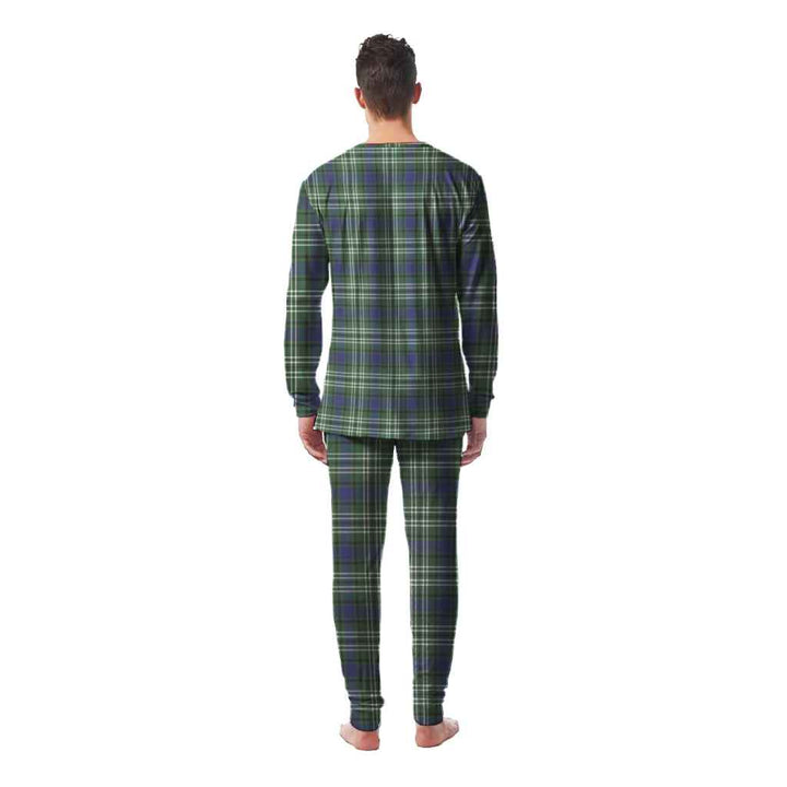 Scottish Blyth Clan Tartan Pajama Set Men Back Side Tartan Plaid