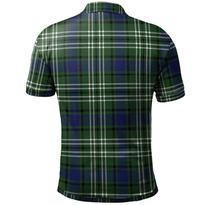 Scottish Blyth Clan Tartan Polo Shirt Back Side Tartan Plaid
