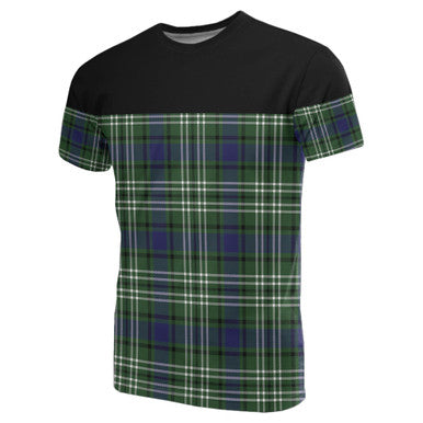 Scottish Blyth Clan Tartan T-Shirt Horizontal Style Front Side Tartan Plaid