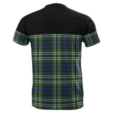 Scottish Blyth Clan Tartan T-Shirt Horizontal Style Back Side Tartan Plaid