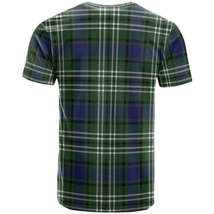 Scottish Blyth Clan Tartan T-Shirt Back Side Tartan Plaid