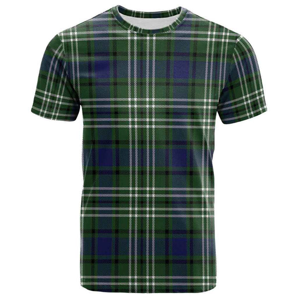 Scottish Blyth Clan Tartan T-Shirt Front Side Tartan Plaid
