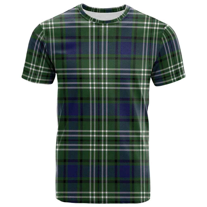 Scottish Blyth Clan Tartan T-Shirt Front Side Tartan Plaid