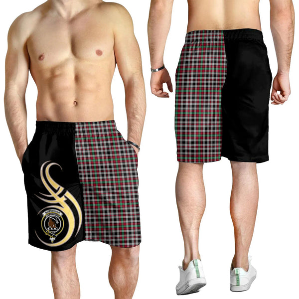 Scottish Borthwick Ancient Clan Crest Tartan Believe in Me Men's Shorts