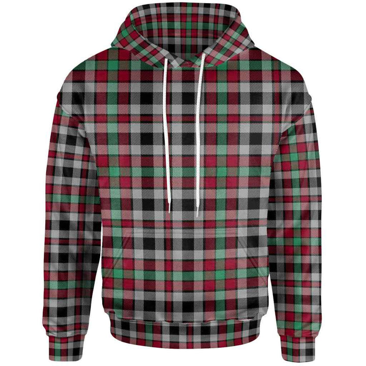 Scottish Borthwick Ancient Clan Tartan Hoodie Front Side Tartan Plaid