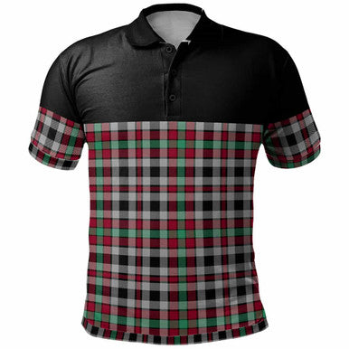 Scottish Borthwick Ancient Clan Tartan Polo Shirt - Horizontal Style Front Side Tartan Plaid
