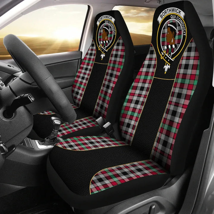 Scottish Borthwick Clan Crest Tartan Car Seat Covers - Special Style 1
