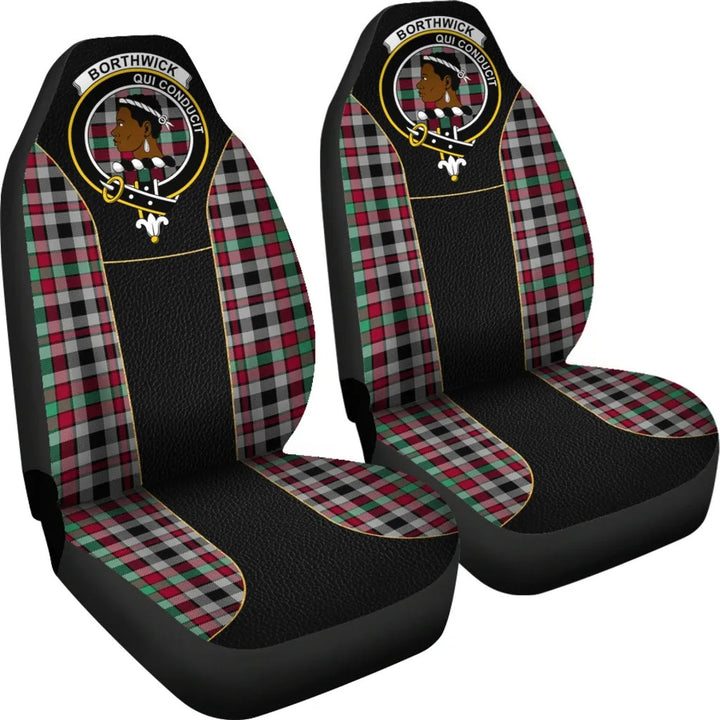 Scottish Borthwick Clan Crest Tartan Car Seat Covers - Special Style 2