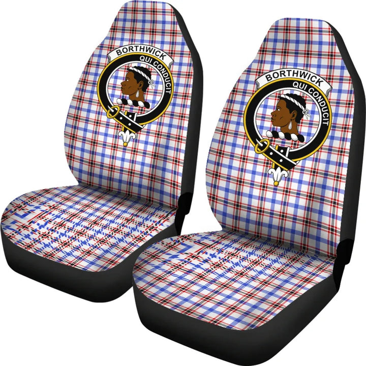 Scottish Borthwick Clan Crest Tartan Car Seat Covers 1