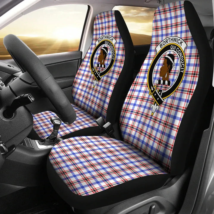 Scottish Borthwick Clan Crest Tartan Car Seat Covers 2