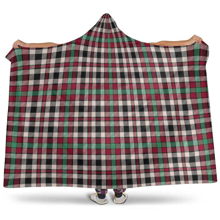 Scottish Borthwick Dress Ancient Clan Tartan Hooded Blanket Tartan Plaid 1