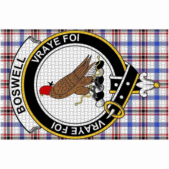 Scottish Boswell Clan Crest Tartan Jigsaw Puzzle 2