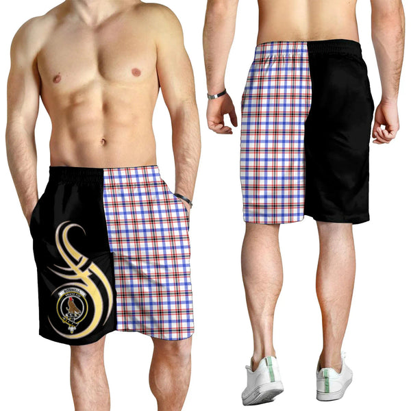 Scottish Boswell Modern Clan Crest Tartan Believe in Me Men's Shorts