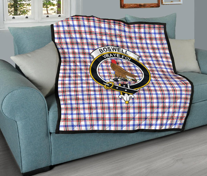 Scottish Boswell Modern Clan Crest Tartan Quilt Tartan Plaid 11