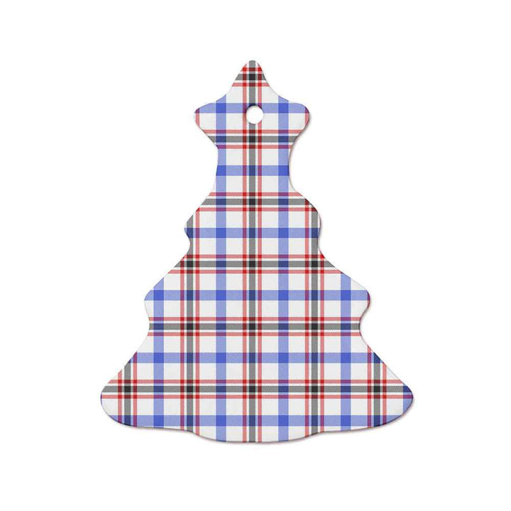 Scottish Boswell Modern Clan Tartan Ceramic Ornament  Tree Shape Tartan Plaid