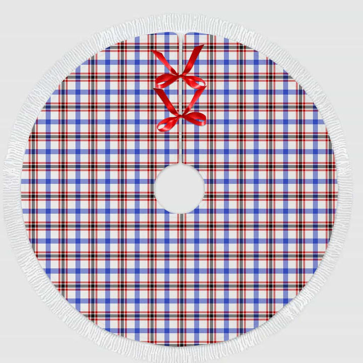 Scottish Boswell Modern Clan Tartan Christmas Tree Skirt Tassels 1 Tartan Plaid