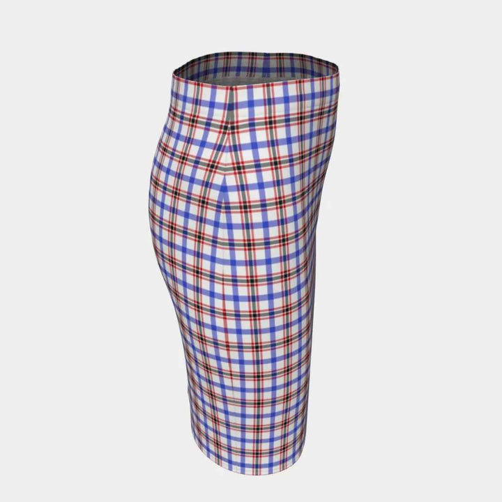 Scottish Boswell Modern Clan Tartan Fitted Skirt Tartan Plaid 3