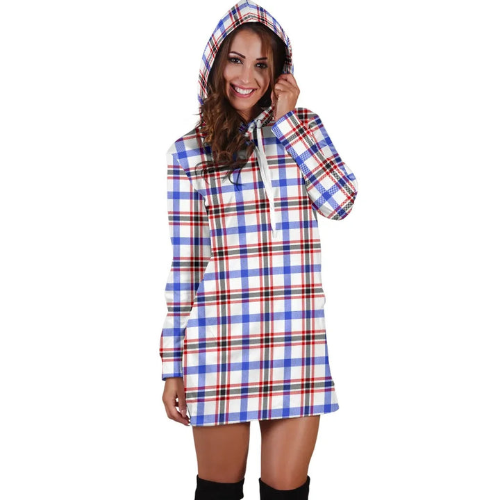 Scottish Boswell Modern Clan Tartan Hoodie Dress