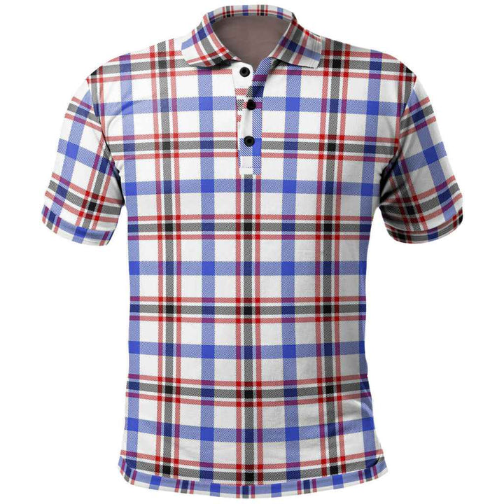 Scottish Boswell Modern Clan Tartan Polo Shirt Front Side Tartan Plaid