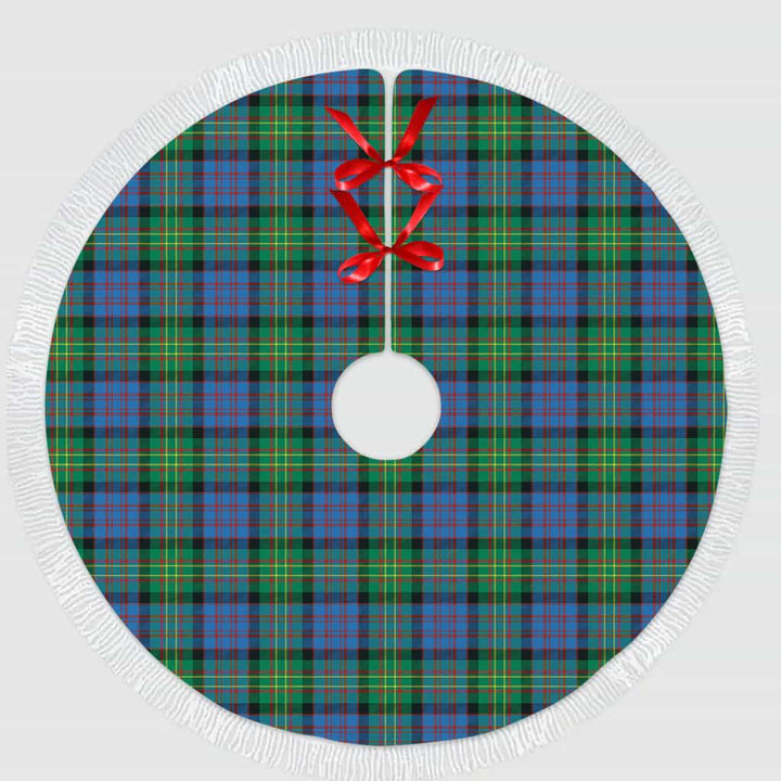 Scottish Bowie Ancient Clan Tartan Christmas Tree Skirt Tassels 1 Tartan Plaid