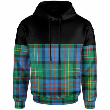 Scottish Bowie Ancient Clan Tartan Hoodie - Horizontal Style Front Side Tartan Plaid