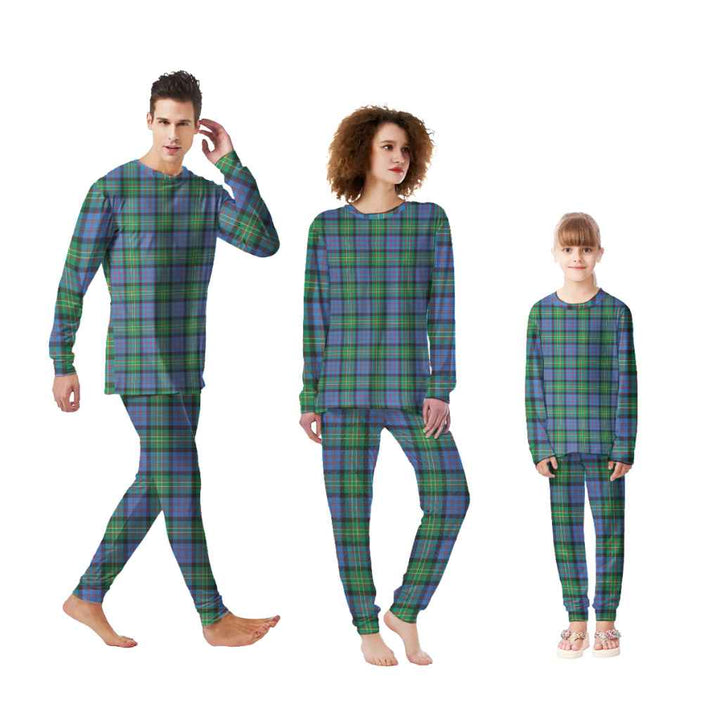 Scottish Bowie Ancient Clan Tartan Pajama Set Tartan Plaid