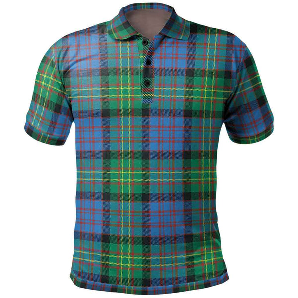 Scottish Bowie Ancient Clan Tartan Polo Shirt Front Side Tartan Plaid
