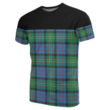 Scottish Bowie Ancient Clan Tartan T-Shirt Horizontal Style Front Side Tartan Plaid
