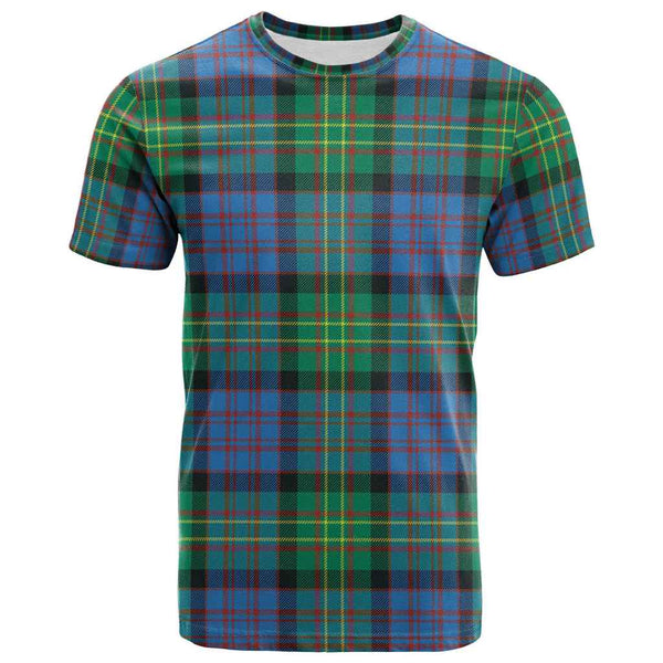 Scottish Bowie Ancient Clan Tartan T-Shirt Front Side Tartan Plaid
