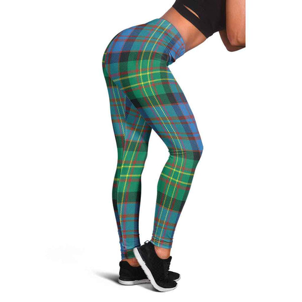 Scottish Bowie Ancient Clan Tartan Women Leggings Tartan Plaid 1