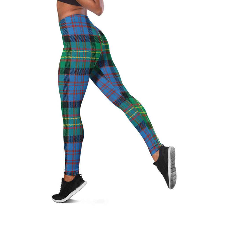 Scottish Bowie Ancient Clan Tartan Women Leggings Tartan Plaid 2