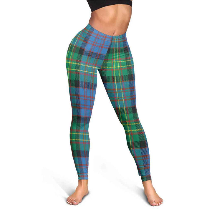 Scottish Bowie Ancient Clan Tartan Women Leggings Tartan Plaid 3