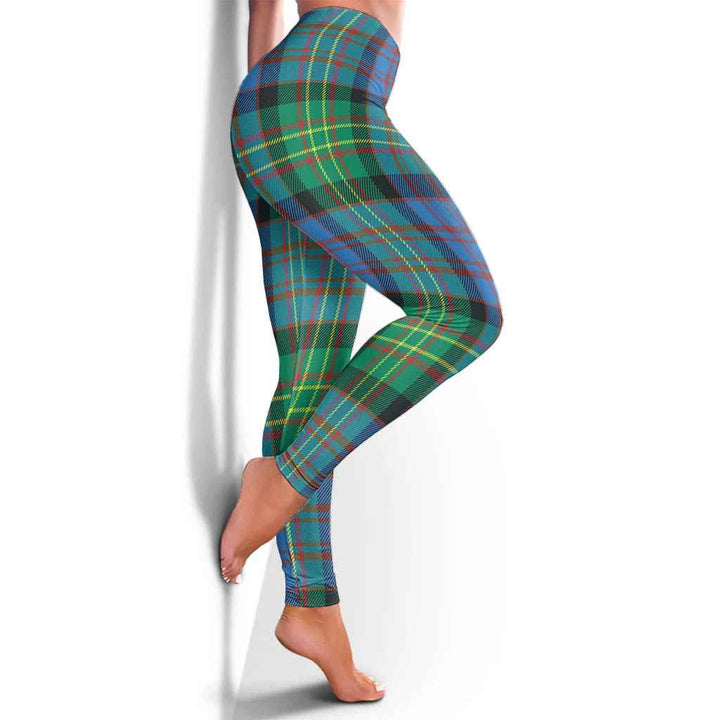 Scottish Bowie Ancient Clan Tartan Women Leggings Tartan Plaid 4