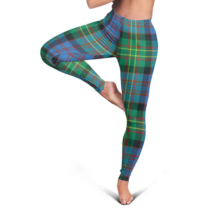 Scottish Bowie Ancient Clan Tartan Women Leggings Tartan Plaid 5