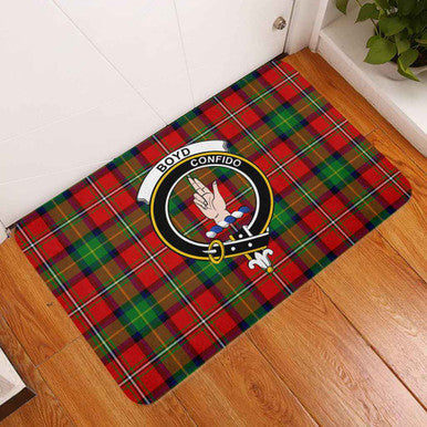 Scottish Boyd Clan Crest Tartan Door Mat Tartan Plaid 3