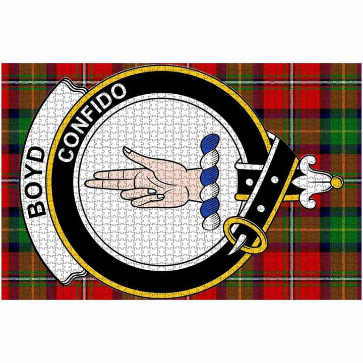 Scottish Boyd Clan Crest Tartan Jigsaw Puzzle 2