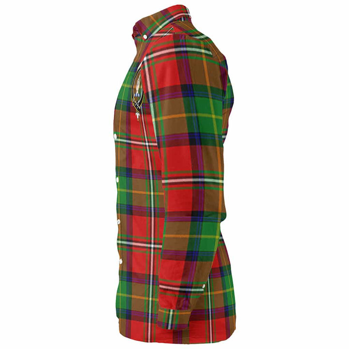 Scottish Boyd Clan Crest Tartan Long Sleeve Shirt Tartan Plaid