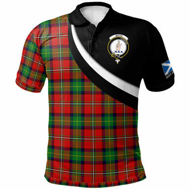 Scottish Boyd Clan Crest Tartan Polo Shirt - Scotland Forever Style Front Side Tartan Plaid