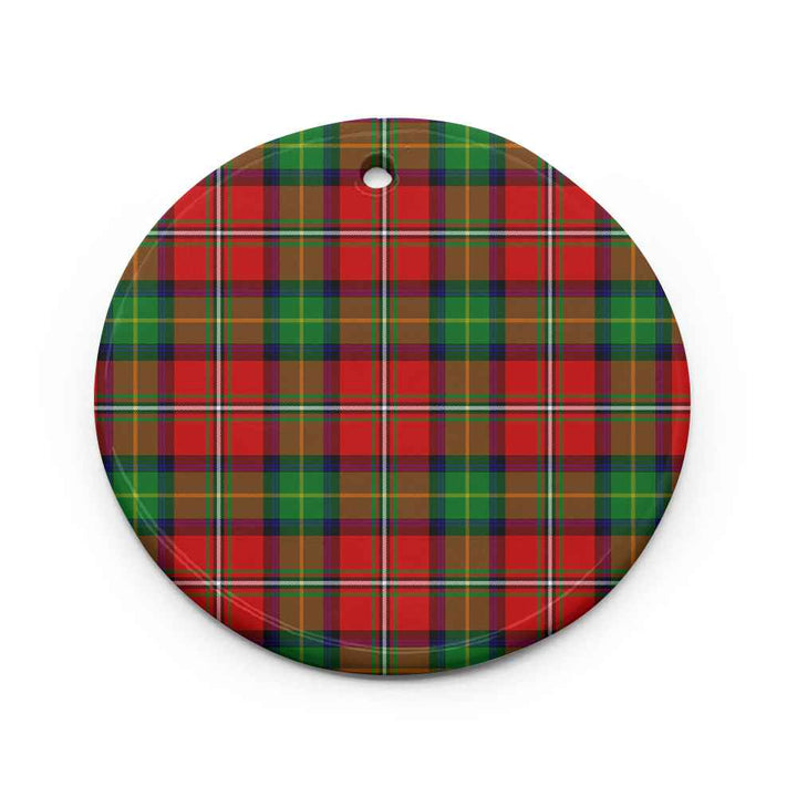 Scottish Boyd Modern Clan Tartan Ceramic Ornament Circle Shape Tartan Plaid