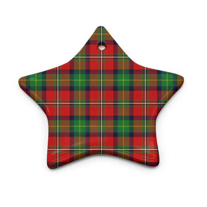 Scottish Boyd Modern Clan Tartan Ceramic Ornament Star Shape Tartan Plaid