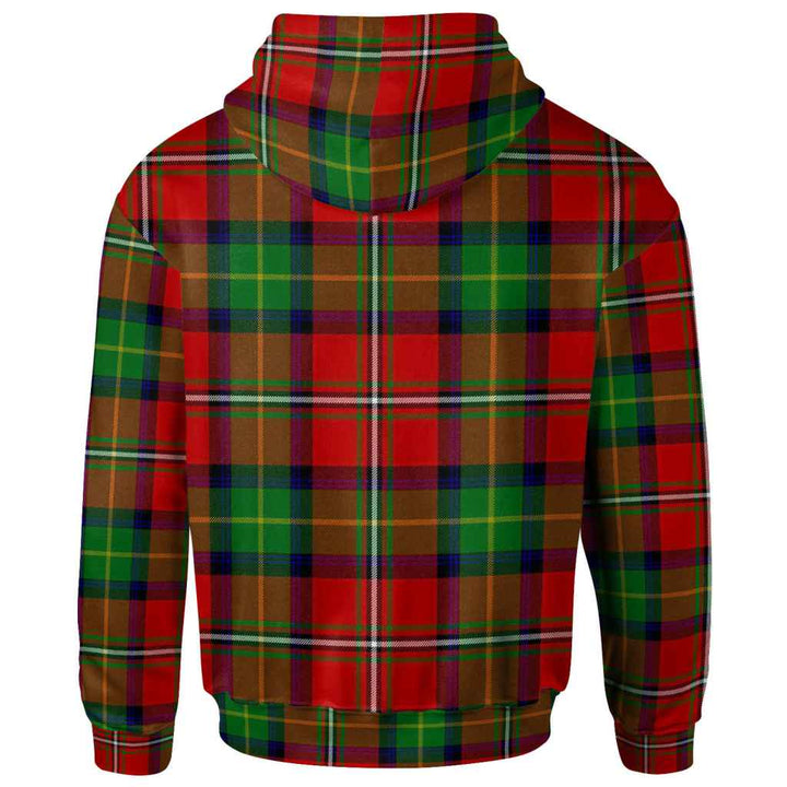 Scottish Boyd Modern Clan Tartan Hoodie Back Side Tartan Plaid