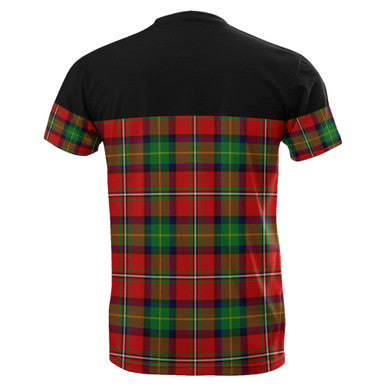 Scottish Boyd Modern Clan Tartan T-Shirt Horizontal Style Back Side Tartan Plaid
