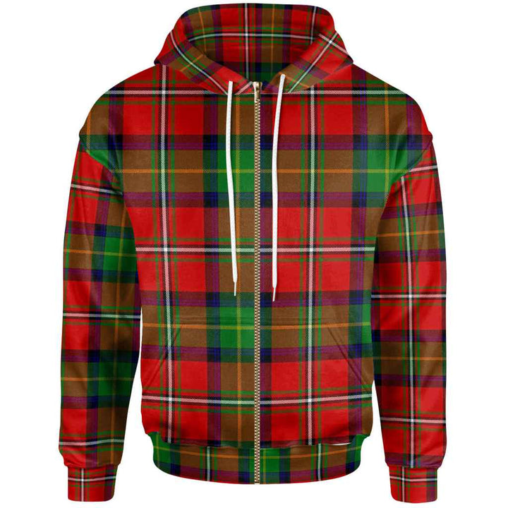 Scottish Boyd Modern Clan Tartan Hoodie Zip Tartan Plaid