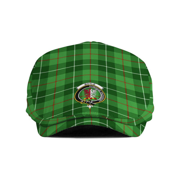 Scottish Boyle Clan Crest Tartan Flat Cap Tartan Plaid 1