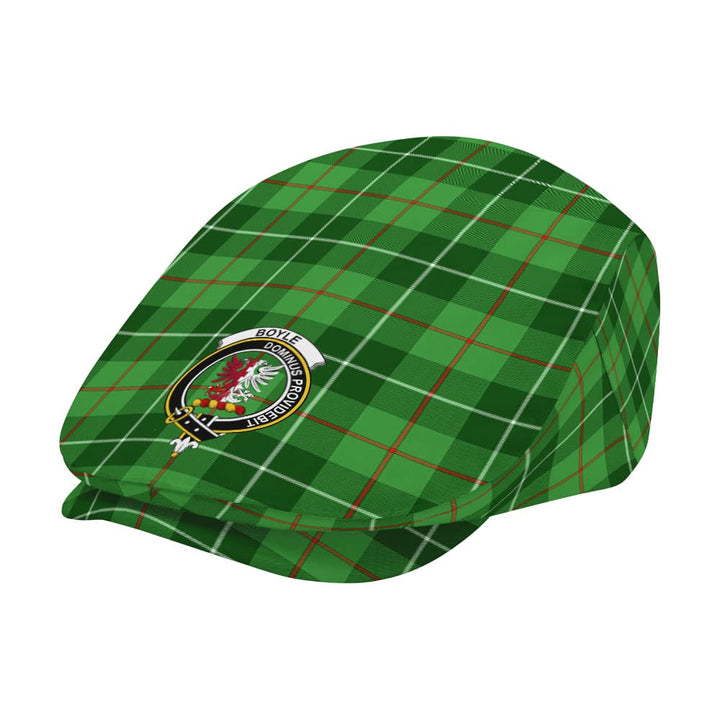 Scottish Boyle Clan Crest Tartan Flat Cap Tartan Plaid 2